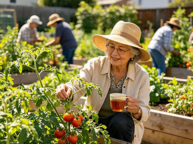 Gardening with tea
